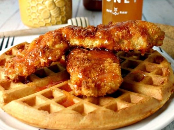 Waffle Chicken Tenders J R Crickets
